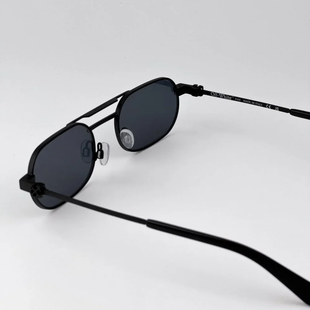Off-White VAIDEN Men Sunglasses – Black Oval Frame | Model OERI123 1007